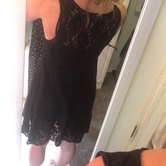 Free people lace black dress. Worn once. - Picture 6 of 6
